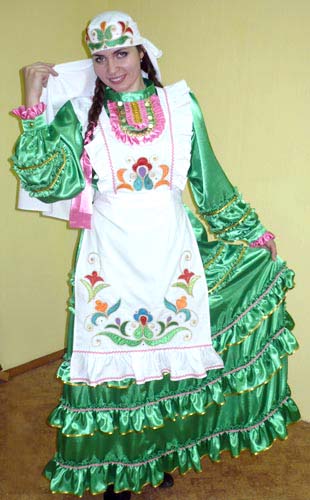 Татарский женский костюм - Тюбетейка - Детский татарский костюм