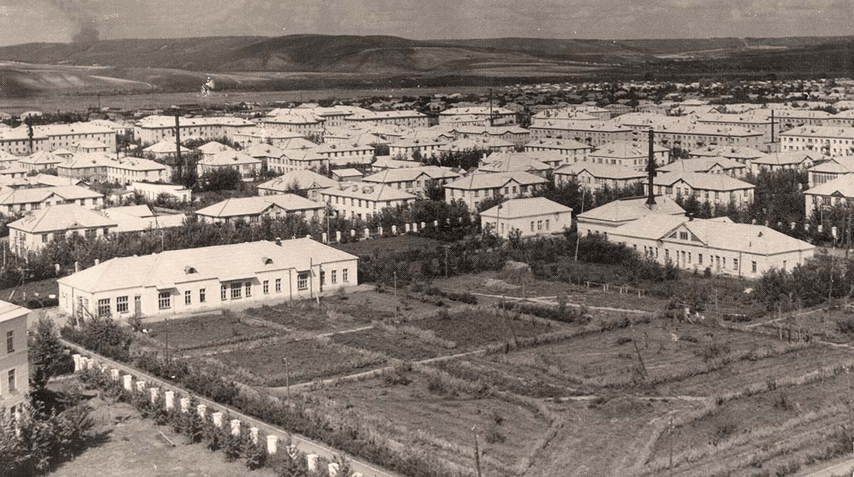 Альметьевск. Панорама города, около 1970 г.