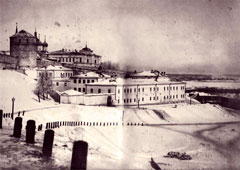 Казанский Кремль. Кремлевская стена и пересыльная тюрьма, около 1890