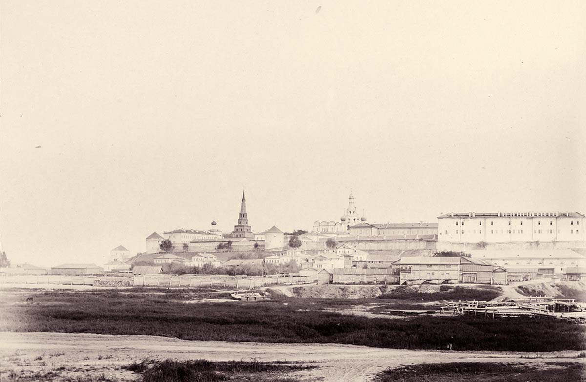 Казанский Кремль. Крепость со стороны Волги, 1890
