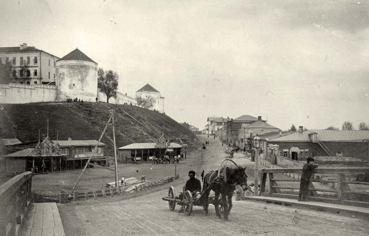 Казанский Кремль. Вид с Хижницкого моста, около 1900