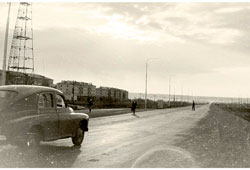 Нефтекамск. Будущая улица Трактовая (автовокзала еще нет), телевышка, 1965