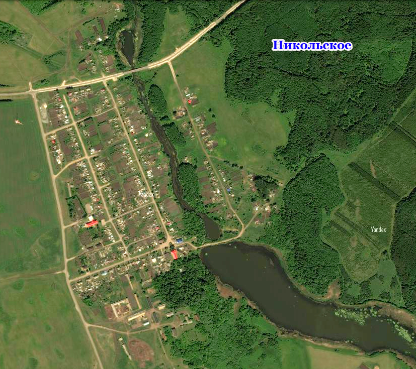 Никольское какая область. Село Никольское на карте. Село со спутника. Деревня вид со спутника.